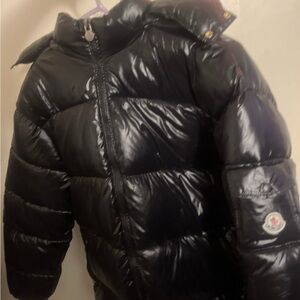 Moncler Shiny Black Puffer Jacket